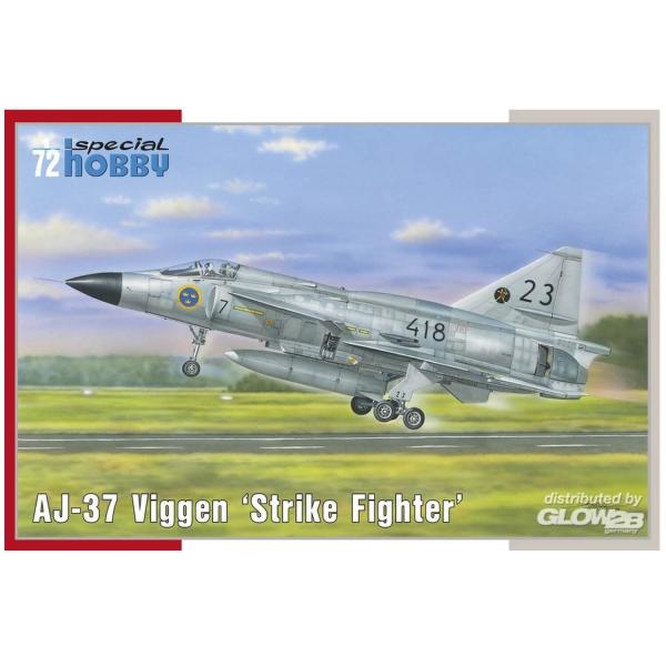 Maquette Avion Militaire : AJ-37 Viggen Strike Fighter - SpecialHobby-100-SH72378