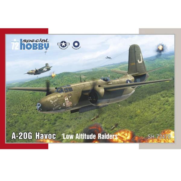Maquette avion militaire : A-20G Havoc "Low Altitude Raiders" - SpecialHobby-100-SH72478