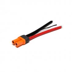 Connecteur IC5 femelle avec fil nu 4"-100mm 10AWG (2.58mm diam - 5.26mm2 sect)