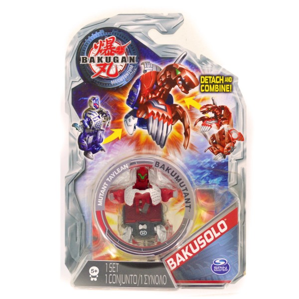 Figurine Bakugan : Bakusolo : Mutant Taylean (rouge et gris) - SpinM-6017434-20053744