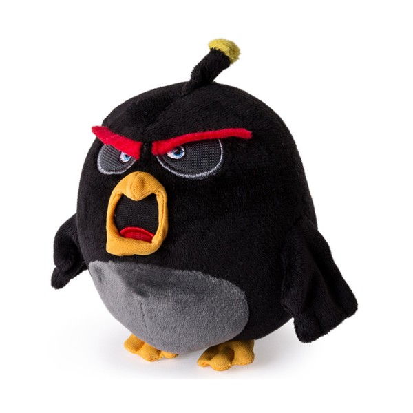 Peluche Angry Bird 12.5 cm : Bomb (noir) - SpinM-6027846-20073179