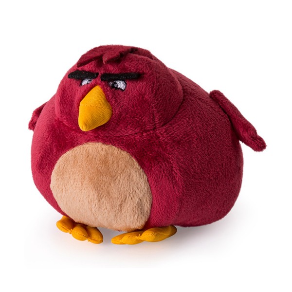 Peluche Angry Bird 12.5 cm : Terence (bordeaux) - SpinM-6027846-20073181