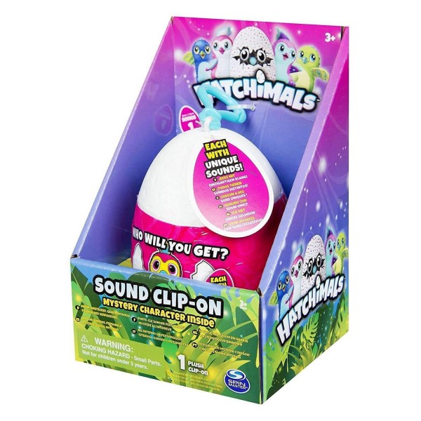Oeuf Hatchimals : Porte-clef sonore personnage mystère - SpinM-5547