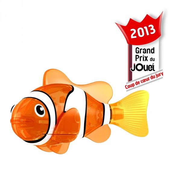 Jouet pour le bain : Robo Fish lumineux Orange et Blanc - SplashToys-31318-Orange