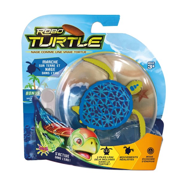 Robo Turtle : Tortue de terre bleue - SplashToys-31344-Bleu