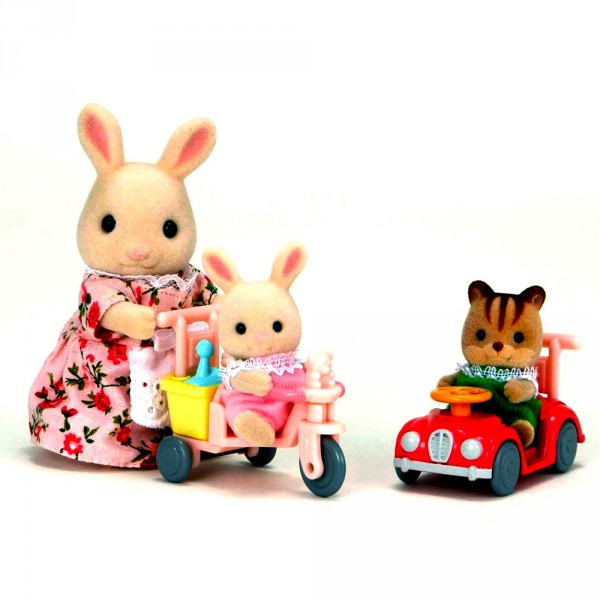 Sylvanian Family 3567 : Tricycle et mini voiture bébés - Sylvanian-3567