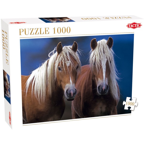 Puzzle 1000 pièces : Deux chevaux - Tactic-40910
