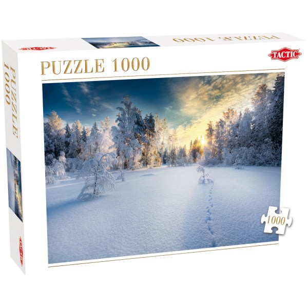 Puzzle 1000 pièces : Paysage d'hiver - Tactic-40905
