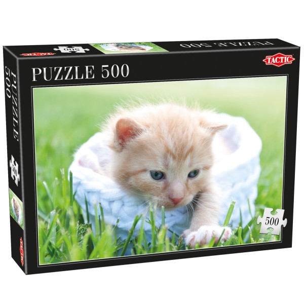 Puzzle 500 pièces : Chaton beige - Tactic-53338
