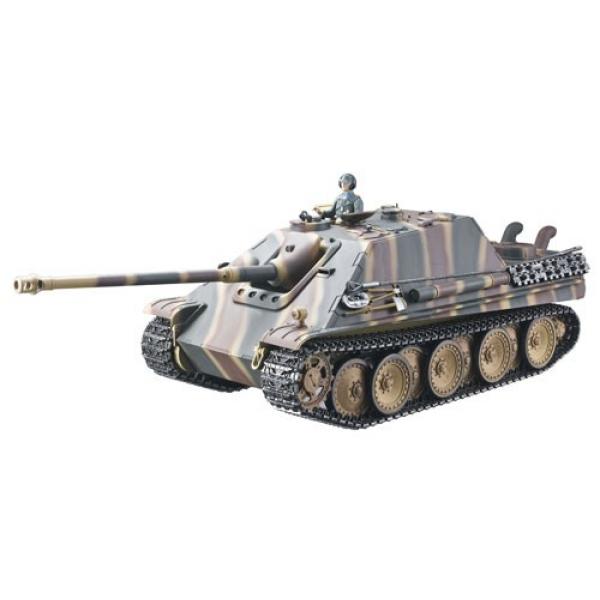 CHAR RC2.4GHZ 1/16 JAGDPANTHER COMPLET METAL + (BRUIT/FUMEE) - TG3869-B