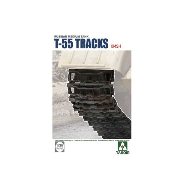 Maquette Accessoires Militaires : Set de chenilles maillons pour T-55 Type OMSH - Takom-TAKOM2092