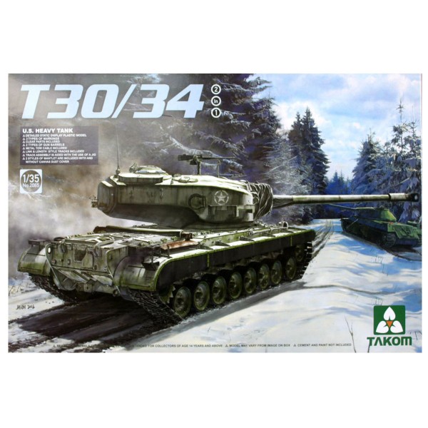 Maquette Char : Char Lourd US T30/34 - Takom-TAKOM2065