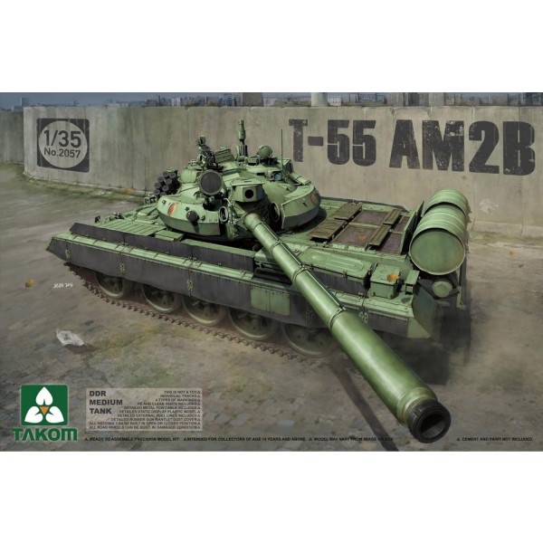 Maquette char d'assaut : T-55 AM2B - Takom-TAKOM2057