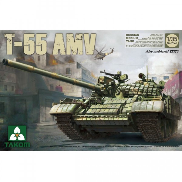 Maquette char russe T-55 AMV - Takom-TAKOM2042