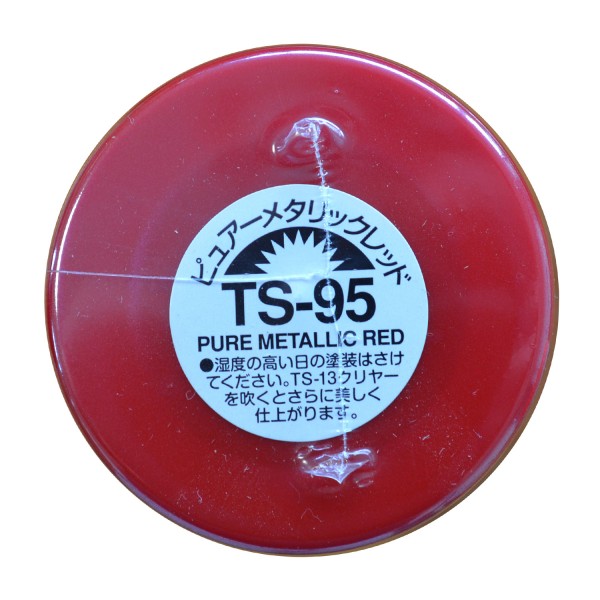 TS-95 - Bombe de peinture aérosol - 90 ml : Rouge Pur Métallisé - Tamiya-85095