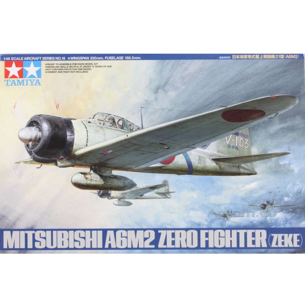 Maquette avion : A6M2 Type21 Zero Fighter (ZEKE) - Tamiya-61016