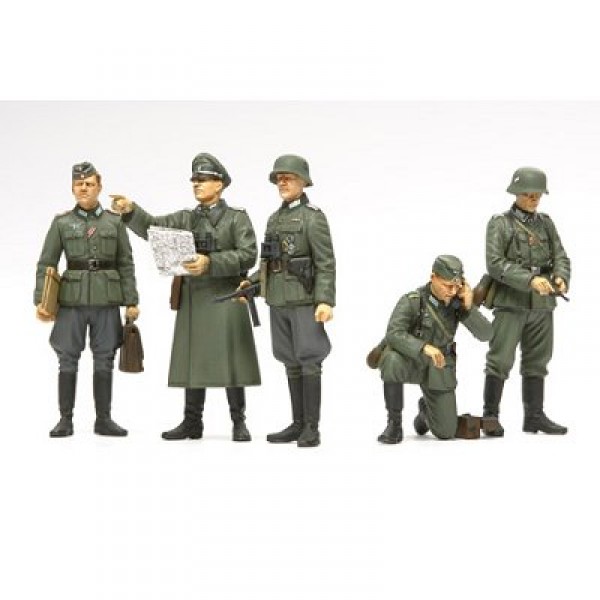 Figurines 2ème Guerre Mondiale : Etat-major de campagne allemand - Tamiya-35298