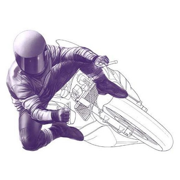 Figurine pilote moto GP Virage 1/12 - Tamiya-14122