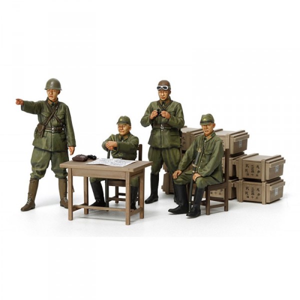 Figurines Militaires : Officiers Armée Japonaise - Tamiya-35341