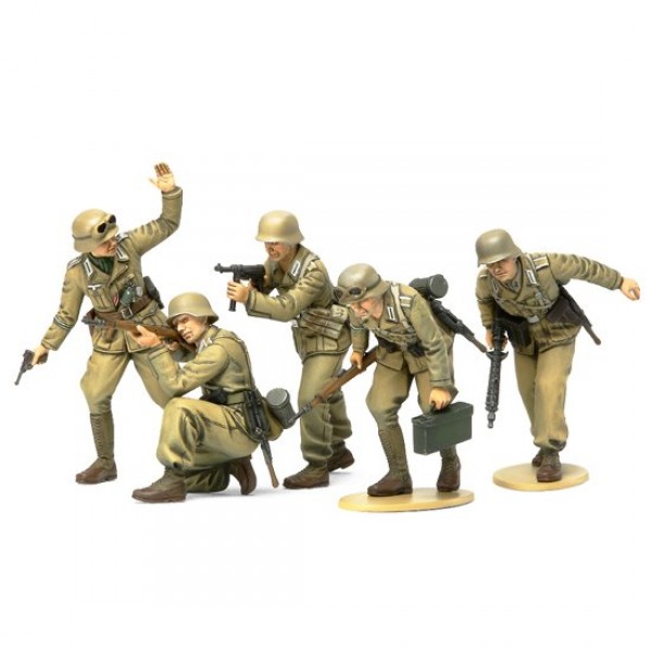 Figurines 2ème Guerre Mondiale : Infanterie Afrika Korps - Tamiya-35314