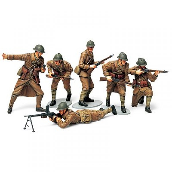 Figurines 2ème Guerre Mondiale : Infanterie Française 1940 - Tamiya-35288