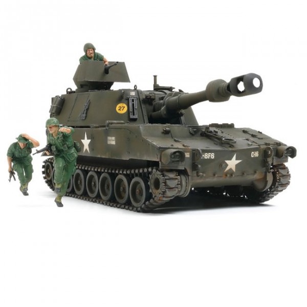 Maquette char : Obusier US M109 Vietnam - Tamiya-37013