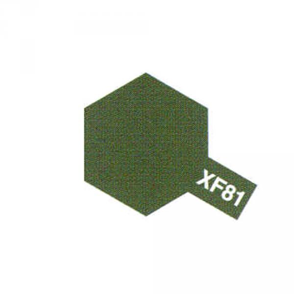 Mini XF81 Dark Green 2 RAF mat - Tamiya-81781