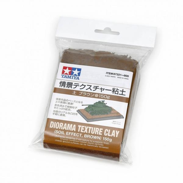 Effet de sol pour diorama : argile marron - Tamiya-87221