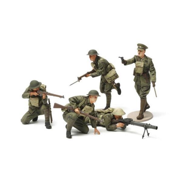 Figurines militaires : Infanterie Britannique 1ère G.M. - Tamiya-35339