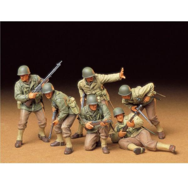 Figurines 2ème Guerre Mondiale : Infanterie D'Assaut U.S. - Tamiya-35192