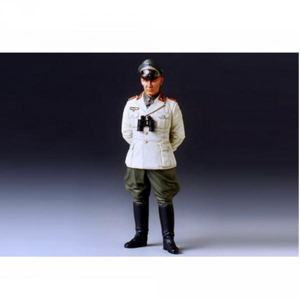 1 figurine commandant allemand : Feldmarschall Rommel - Tamiya-36305