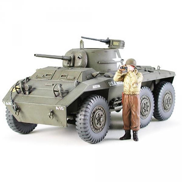 Maquette véhicule militaire : Automitrailleuse Us M8    - Tamiya-35228