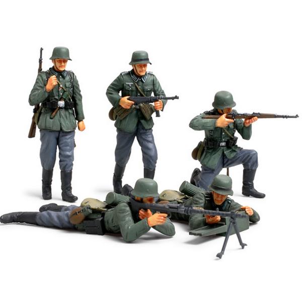 Figurines 2ème Guerre Mondiale : Infanterie Allemande - Tamiya-35293