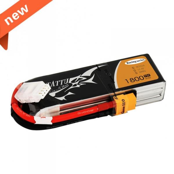 TATTU 1800mAh 11.1V 75C 3S1P Lipo Battery --Specially Made for Victory with Limited Edition - TA-75C-1800-3S1P-R