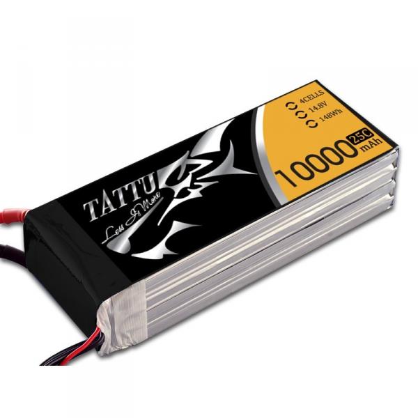 Tattu 10000mAh 14.8V 25/50C 4S1P Lipo Battery Pack - TA-25C-10000-4S1P