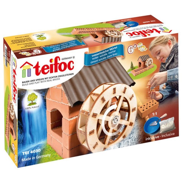 Construction en briques : Moulin à roue - Teifoc-4030