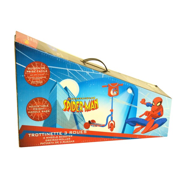 Trotinette 3 roues Spiderman avec sacoche - Templar-79110