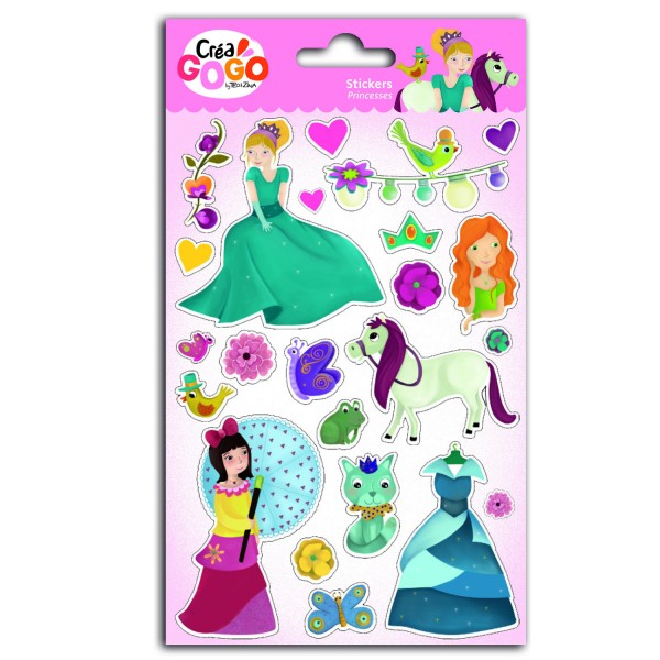 Stickers Princesses : Glitter - TeoZina-CDZ05