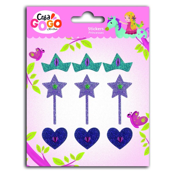 Stickers Princesses : Paillettes et Strass - TeoZina-CDZ02