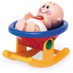 Set figurine bébé et berceau