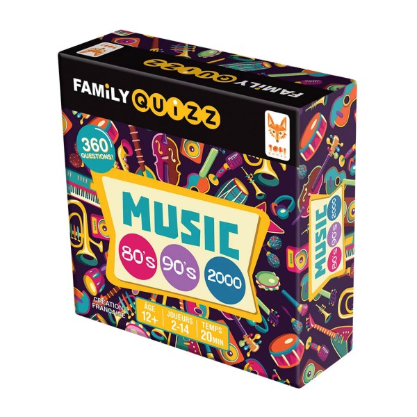 Family Quizz Musique 80's/90's - TopiGames-FAM-MIMU-799001