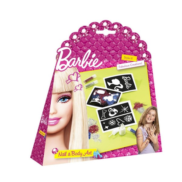 Kit créatif Barbie set ongles et tatouages Creativity - Totum-BJ500051