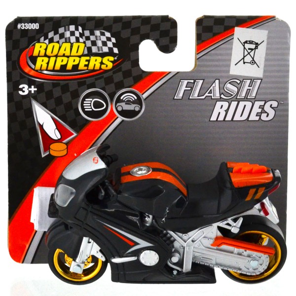 Moto Road Rippers : Flash Rides : noire et orange - Toystate-33000-2