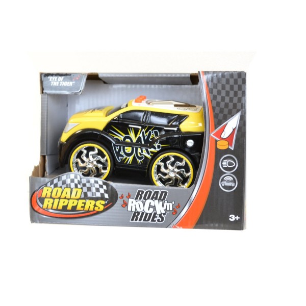 Voiture Road Rock'in Rides : Eye of the tiger : Jaune - Toystate-33240-4