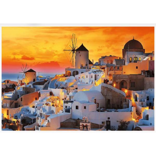 Puzzle 1500 pièces : Unlimited Fit Technology : Oia, Santorin - Trefl-26195