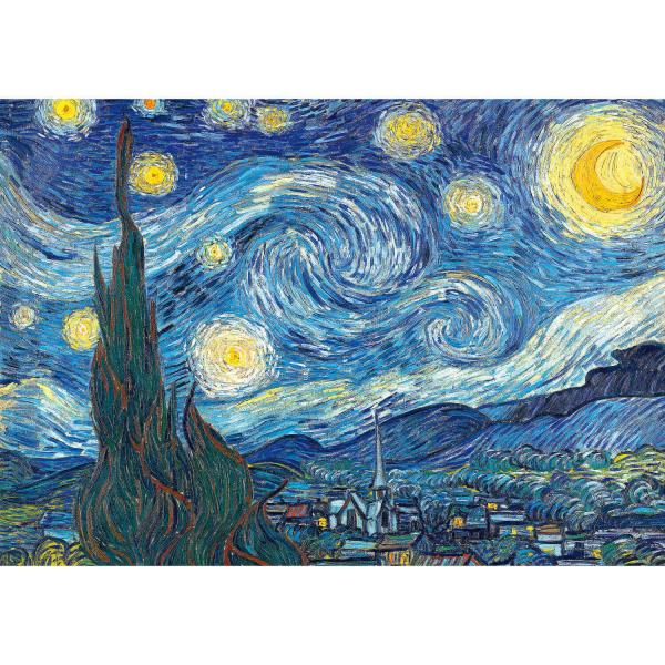 Puzzle 1000 pièces : Art Collection - La nuit étoilée, Van Gogh - Trefl-10560