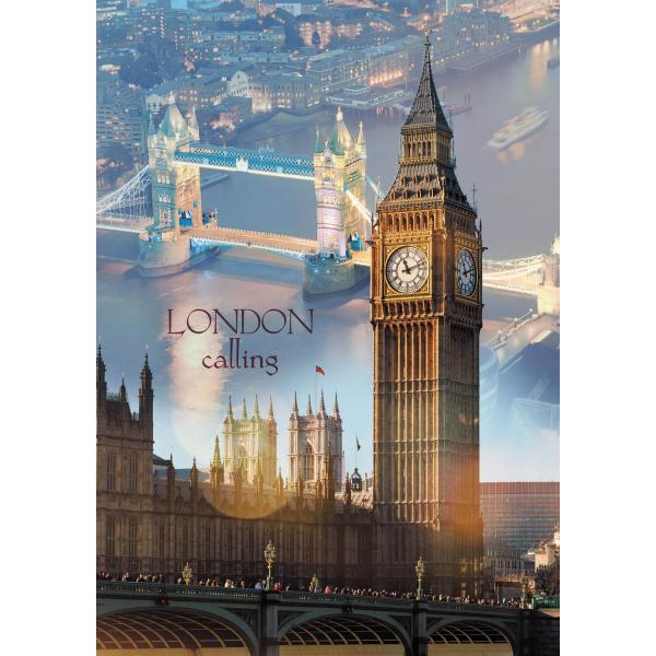 Puzzle 1000 pièces : Londres à l'aube - Trefl-10395