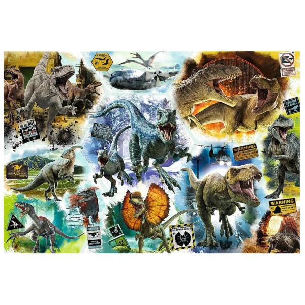 Puzzle 1000 pièces : Jurassic World : Sur la piste des dinosaures - Trefl-10727