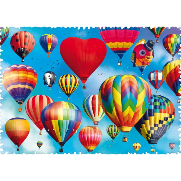 Puzzle 600 pièces : Crazy Shapes : Ballons colorés - Trefl-11112