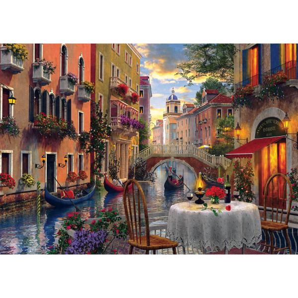 6000 pieces puzzle : Romantic supper - Trefl-65003